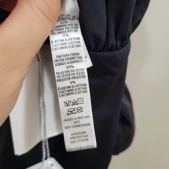 La Perla cut out one piece ruched swimsuit S black nwt - Picture 7 of 8